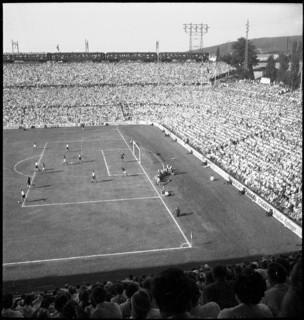 Football WC in Switzerland 1954: Qualifying round match Germany - Hungary.