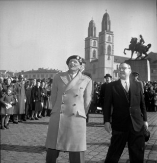 Field Marshal Montgomery in Zurich, 1949