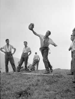 Soldiers doing Stone Throwing .