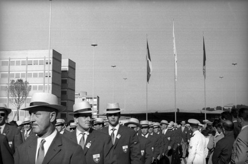 Rome 1960: Opening ceremony, entering of the Swiss team.