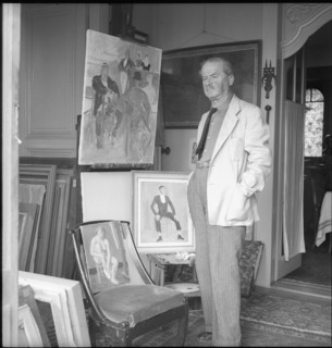 Wilhelm Gimmi, painter, Chexbres 1956 .