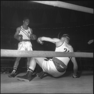 Olympic Games Rome 1960: Phil Baldwin beating Max Meier .
