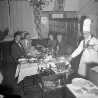 guests, tourists in a Zurich restaurant.