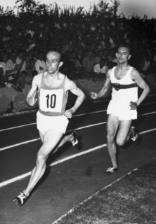 Letzigrund Meeting 1952, 1500m:: Barthel wins ahead of Lueg.