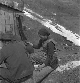Coal mining in Switzerland around 1945