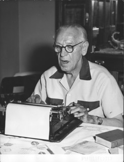 Grock at home typing.