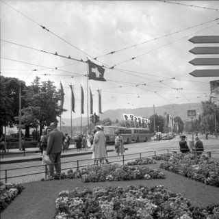 Bürkliplatz, Zurich 1958.