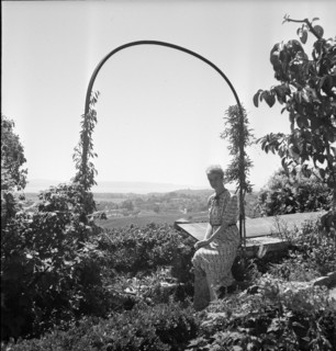 Miss Seline Thiel, governess at the Roosevelts. Cormondrèche ca. 1945