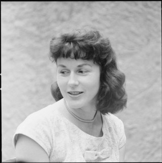Soprano singer Annemarie Jung, Lucerne 1959.