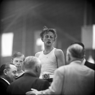 Boxer Jerzy Adamski, ca. 1960.