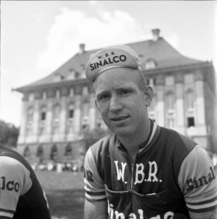 Piet van Est, Dutch cyclist, ca. 1960 .