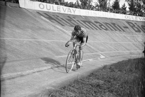 Swiss Track Race Championship, Zürich, 1949: Heini Müller.