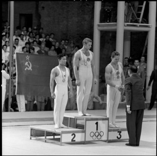 Olympic Games Rome 1960: Presentation ceremony multi-discipline event.