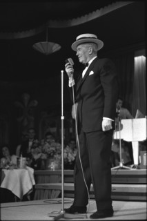 Maurice Chevalier at Palace Hotel, Gstaad 1962 .