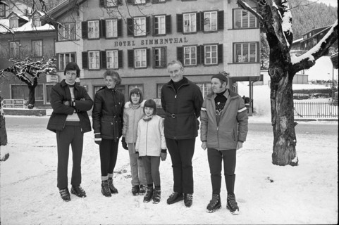 Northern Ireland prime minister James Chichester-Clark, vacation in Gstaad 1971.