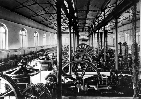 Waterworks Letten in Zurich 1878 .