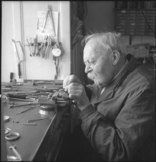 Watchmaker Charles-Emil Jeanneret ca. 1950 .
