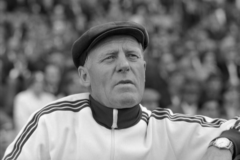 Swiss Cup Final 1969: FC St. Gallen - AC Bellinzona; Albert Sing, coach FC St. Gallen.