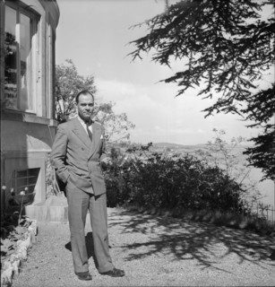 Author Denis de Rougemont in Neuchatel 1946.
