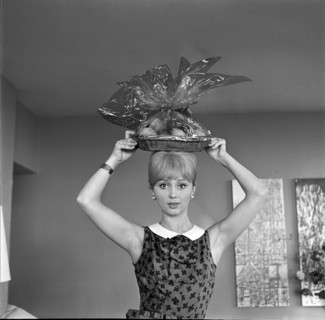 Actress France Anglade, Geneva 1965.
