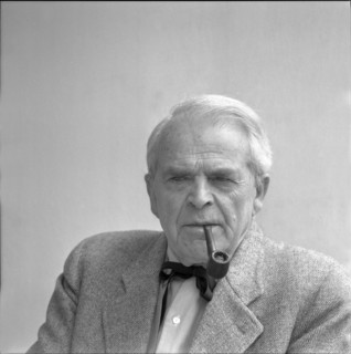 Carl Roesch, painter and sculptor, ca. 1959.