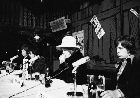 The Rolling Stones in Zurich 1967; press conference at Hazyland.
