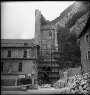 Kirchenrenovation in der Westschweiz 1946.