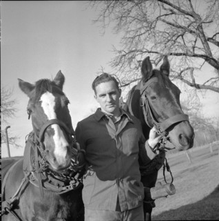 Author and farmer Albert-Louis Chappuis , Vulliens 1957.
