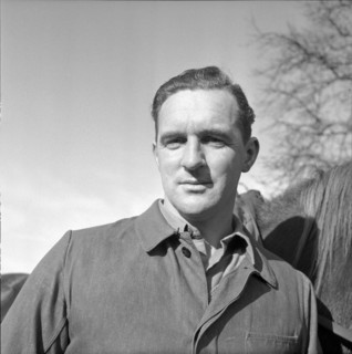Author and farmer Albert-Louis Chappuis , Vulliens 1957.