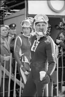 Skiing WC Val Gardena 1970: Annemarie Pröll and Annerösli Zryd