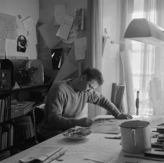 Hans Erni in his studio ca. 1955
