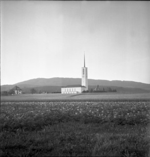 Oftringen church around 1950