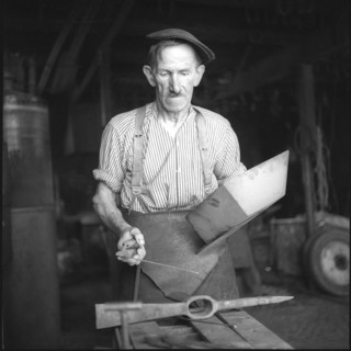 Blacksmith Jakob Käser around 1954