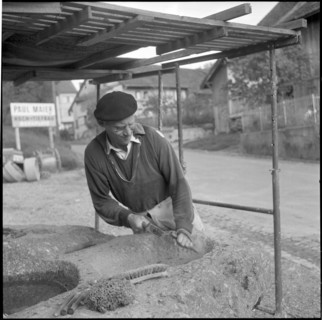 Ernst Hebeisen in his Studio, around 1957