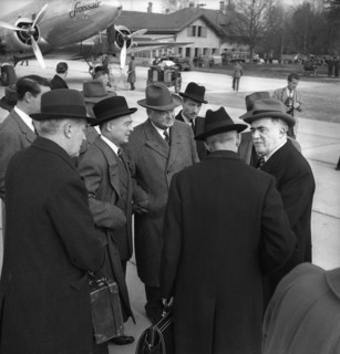 Herbert Hoover in Geneva, 1946