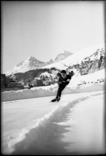 Speed-skater Hanspeter Vogt, ca. 1955