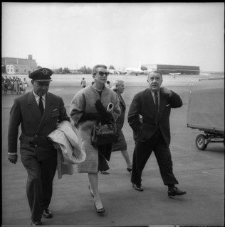 Deborah Kerr in Zurich-Kloten 1959