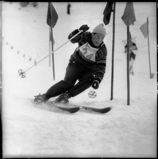 Racing skier Adolf Mathis, 1960