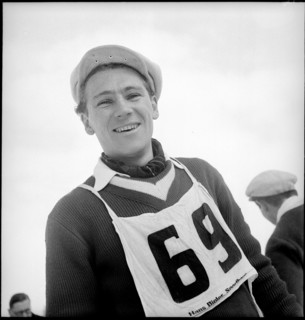 Skier Fernand Grosjean, 1947