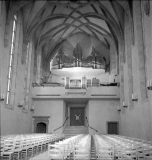 Organ in Wasserkirche Zurich around 1950