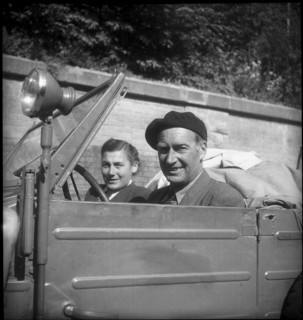 Hugo Adolf Bernatzik, African explorer with his wife 1950