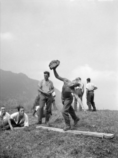 Soldiers doing Stone Throwing