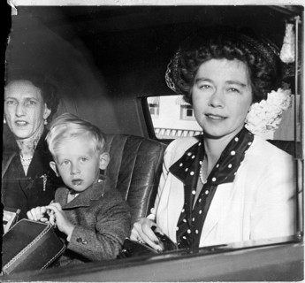 Queen Friederike from Greece rrives in Switzerland