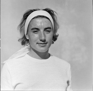 Skier Ruth Adolf, ca. 1965