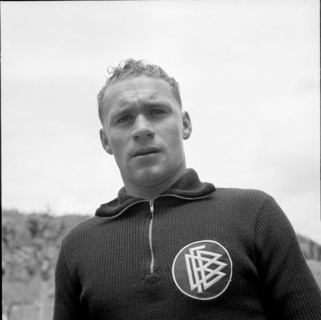 German footballer Herbert Erhardt ca. 1955