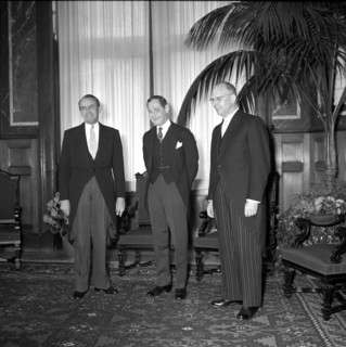 Max Petitpierre, Henry J. Taylor and Hans Streuli 1957