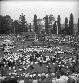 Catholics' Day at the amphitheater in Windisch 1953
