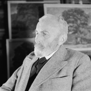 Emil Schill, painter, ca. 1955