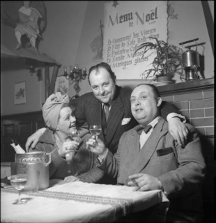 Raymonde Sartène, Vico Rigassi and Lucien Ambreville. Lausanne 1945