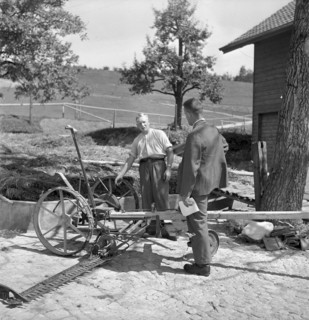 Examination of farmers at Wallierhof, Riedholz 1945
